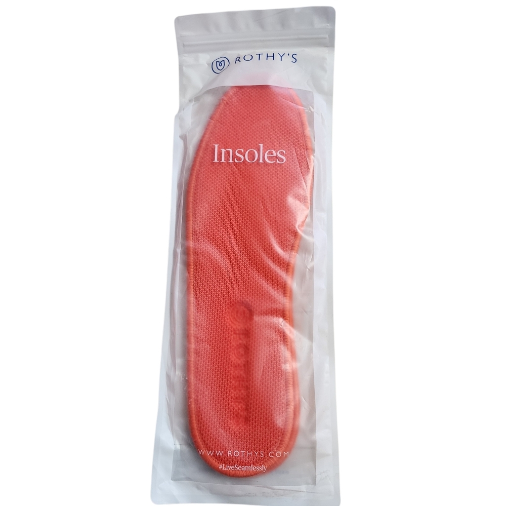 *NEW*ROTHY'S MEN'S THE SNEAKER INSOLE. RED/ORANGE. SIZE:10